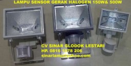 Lampu Sensor Gerak Halogen 150W dan 500W